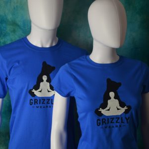 Grizzly Wears Yoga Bear T-Shirt