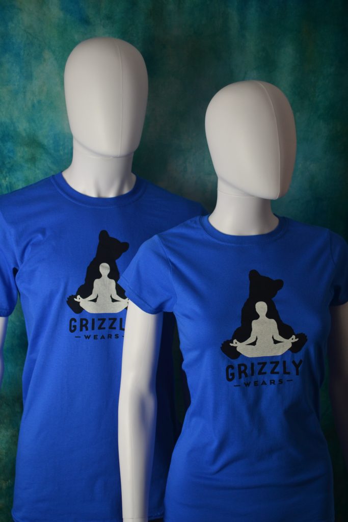 Grizzly Wears Yoga Bear T-Shirt