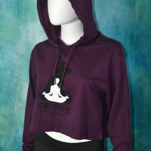 Yoga Bear Crop Hoodie
